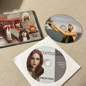 Hair Product DVD’s Chi color, KMS styling and Chromasilk Essentials 3 DVDs